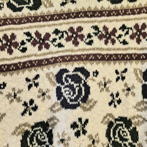 🌷 3 for $20 🌷 Vintage 90s floral rose cottagecore sweater - Picture 5 of 6